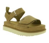 UGG Australia Goldenstar Damen nachhaltige Echtleder-Schuhe mit EVA-Sohle Plateau-Sandale Sandalette mit Klettverschluss 1136783 Braun UGG Australia Goldenstar Damen nachhaltige Echtleder-Schuhe mit EVA-Sohle Plateau-Sandale Sandalette mit Klettverschluss 1136783 Braun