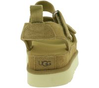 UGG Australia Goldenstar Damen nachhaltige Echtleder-Schuhe mit EVA-Sohle Plateau-Sandale Sandalette mit Klettverschluss 1136783 Braun UGG Australia Goldenstar Damen nachhaltige Echtleder-Schuhe mit EVA-Sohle Plateau-Sandale Sandalette mit Klettverschluss 1136783 Braun