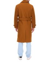 Mantel für Herren mit Woll-Anteil Herbst-Jacke mit Gürtel Langarm mit Knöpfen Winter-Jacke 936768 Braun