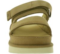 UGG Australia Goldenstar Slide Damen nachhaltige Echtleder-Schuhe mit EVA-Sohle Plateau-Sandale Sandalette mit Klettverschluss 1167399 Braun UGG Australia Goldenstar Slide Damen nachhaltige Echtleder-Schuhe mit EVA-Sohle Plateau-Sandale Sandalette mit Klettverschluss 1167399 Braun