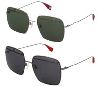 Gafas de sol Converse para mujer y hombre con protección UV400 y transmisión de luz 3 Holiday Glasses SCO148 Gris/Rojo o Dorado/Verde