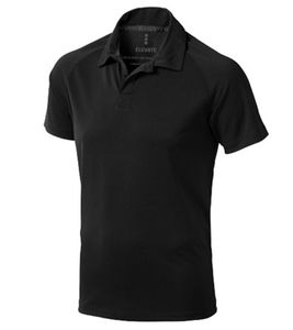Polo deportivo ELEVATE Ottawa para hombre, punto piqué, corte cool, 220 g/m², 3908299, negro