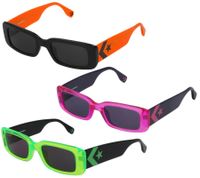 Converse Damen & Herren Sonnenbrille mit UV400-Schutz mit Lichtdurchlässigkeit S2 Urlaubs-Brille Sommer-Brille SCO228 Schwarz/Grün, Schwarz/Pink oder Schwarz/Orange Converse Damen & Herren Sonnenbrille mit UV400-Schutz mit Lichtdurchlässigkeit S2 Urlaubs-Brille Sommer-Brille SCO228 Schwarz/Grün, Schwarz/Pink oder Schwarz/Orange