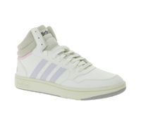 Baskets mi-hautes à lacets style vintage pour femme Adidas Hoops 3.0 GZ4560 Blanc/Rose
