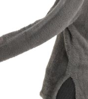 weicher Damen Flausch-Pullover Strick-Pullover mit V-Ausschnitt Basic-Pulli aus Flauschgarn 924617 Grau weicher Damen Flausch-Pullover Strick-Pullover mit V-Ausschnitt Basic-Pulli aus Flauschgarn 924617 Grau