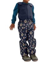 Kinder Regenhose mit reflektierenden Streifen Thermo-Latzhose für Jungen und Mädchen mit Blumen Muster Matsch-Hose Buddelhose 903967 Dunkel-Blau Kinder Regenhose mit reflektierenden Streifen Thermo-Latzhose für Jungen und Mädchen mit Blumen Muster Matsch-Hose Buddelhose 903967 Dunkel-Blau