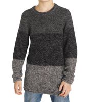 Suéter ALIFE AND KICKIN, suéter de punto suave para niños con aspecto de rayas en bloque, suéter para todos los días 35063411 gris