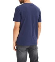 Camiseta de hombre con motivo navideño, de algodón, de verano, de manga corta, 951021, azul oscuro.