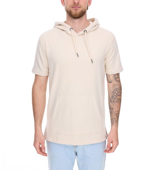 Sweat à capuche à manches courtes pour homme EIGHT2NINE , t-shirt en coton, sweat à capuche d'été, H10014L22462AEN 20200, beige