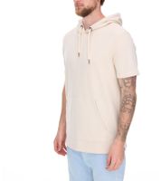 EIGHT2NINE Herren Kapuzen-Pullover kurzärmliger Baumwoll-Hoodie T-Shirt Hoody Sommer-Hoody H10014L22462AEN 20200 Beige