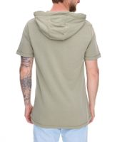 EIGHT2NINE Herren Kapuzen-Pullover kurzärmliger Baumwoll-Hoodie T-Shirt Hoody Sommer-Hoody H10014L22462AEN 12300 Khaki