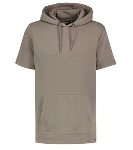EIGHTY2NINE Men's Hooded Sweater, Short-Sleeved Cotton Hoodie, T-Shirt, Hoodie, Summer Hoodie H10014L22462AEN 21300 Light Brown