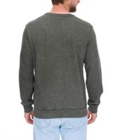 SKY REBEL Men's Round Neck Cotton Sweater with an Antique Look H10068C21372A 12400 Green SKY REBEL Men's Round Neck Cotton Sweater with an Antique Look H10068C21372A 12400 Green