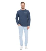 SKY REBEL Men's Round Neck Cotton Sweater with an Antique Look H10068C21372A 12400 Dark Blue SKY REBEL Men's Round Neck Cotton Sweater with an Antique Look H10068C21372A 12400 Dark Blue