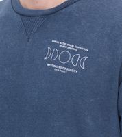 SKY REBEL Men's Round Neck Cotton Sweater with an Antique Look H10068C21372A 12400 Dark Blue SKY REBEL Men's Round Neck Cotton Sweater with an Antique Look H10068C21372A 12400 Dark Blue