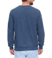 SKY REBEL Men's Round Neck Cotton Sweater with an Antique Look H10068C21372A 12400 Dark Blue SKY REBEL Men's Round Neck Cotton Sweater with an Antique Look H10068C21372A 12400 Dark Blue