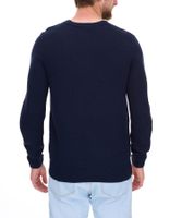 Men's Knitted Sweater with Christmas Pattern, Long-Sleeved Sweater, Casual Sweater 939615 Dark Blue