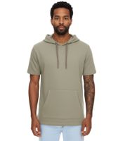Sudadera con capucha EIGHT2NINE para hombre, de algodón, de manga corta, con capucha, para verano, H10014L22462AEN, gris claro, caqui, marrón o beige