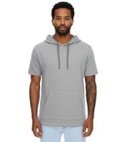Sudadera con capucha EIGHT2NINE para hombre, de algodón, de manga corta, con capucha, para verano, H10014L22462AEN, gris claro, caqui, marrón o beige