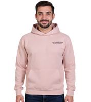 SUBLEVEL Men's Hooded Cotton Hoodie with Pockets H10014T21326A1 13300 Pink
