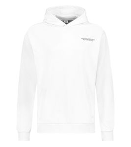 Sweat à capuche en coton avec poches pour homme SUBLEVEL H10014T21326A6 22000 Blanc