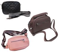 WOWZILLA Damen Handtasche mit praktischen Fächern Umhängetasche modische Ausgeh-Tasche Hellrosa, Schwarz oder Altrosa WOWZILLA Damen Handtasche mit praktischen Fächern Umhängetasche modische Ausgeh-Tasche Hellrosa, Schwarz oder Altrosa