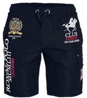 Bañador para hombre de GEOGRAPHICAL NORWAY con estampado de logotipo y bolsillos, color azul marino