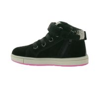 Baskets GEOX B Trottola G. C pour tout-petits, semelles respirantes, mi-montantes, en cuir véritable avec fermeture velcro, chaussures pour bébé B164AC 022NF C0922, noires
