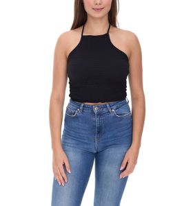 COURSE Damen Crop Top stylisches Sommer-Shirt Tank-Top 900679 Schwarz COURSE Damen Crop Top stylisches Sommer-Shirt Tank-Top 900679 Schwarz