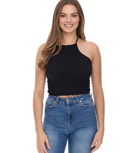 COURSE Women's Crop Top, Stylish Summer Tank Top, 900679 Black