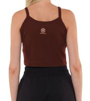 Haut court côtelé pour femme YOU DO YOU, débardeur en coton, style yoga, couleur marron acajou, 905101 Haut court côtelé pour femme YOU DO YOU, débardeur en coton, style yoga, couleur marron acajou, 905101