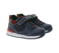 GEOX B Rishon B. A Zapatillas para niño con suela transpirable Zapatos de caña media con cierre de velcro Zapatos de bebé B160RA 054AU C0735 Azul oscuro