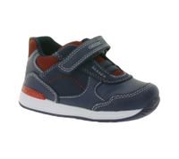 GEOX B Rishon B. A Zapatillas para niño con suela transpirable Zapatos de caña media con cierre de velcro Zapatos de bebé B160RA 054AU C0735 Azul oscuro
