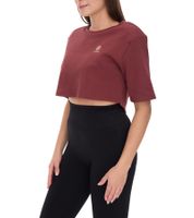 YOU DO YOU Women's Cropped T-Shirt Fitness Top with Back Cut-Out Cotton Shirt Yoga Fashion 905051 Mahogany Brown YOU DO YOU Women's Cropped T-Shirt Fitness Top with Back Cut-Out Cotton Shirt Yoga Fashion 905051 Mahogany Brown