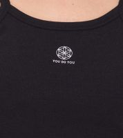 YOU DO YOU women's crop top ribbed fitness top cotton shirt tank top yoga fashion 905101 black YOU DO YOU women's crop top ribbed fitness top cotton shirt tank top yoga fashion 905101 black