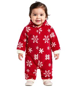 Toddler Jumpsuit, Fleece Suit with Hood, Snowflake Design with Zipper, Baby Suit 954927 Red/White Toddler Jumpsuit, Fleece Suit with Hood, Snowflake Design with Zipper, Baby Suit 954927 Red/White