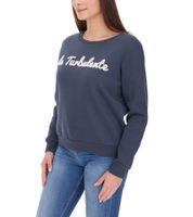 Pull en coton femme Les Les Tropeziennes, pull d'été avec inscription brodée, col rond, 1 122 0572C B Bleu marine