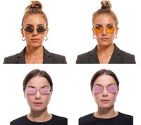 Occhiali da sole da donna MILLNER, filtro di protezione UV 400 al 100%, categoria 3, occhiali da vacanza Hilton o Gatwick in rosa, verde o giallo