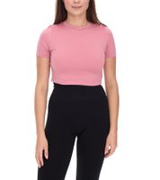 T-shirt court à manches courtes pour femme, motif YOU DO YOU, rose ancien, 9056041 T-shirt court à manches courtes pour femme, motif YOU DO YOU, rose ancien, 9056041