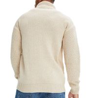 Pull tricoté pour homme, pull à col roulé avec motif torsadé, pull d'hiver, grandes tailles 938114 beige Pull tricoté pour homme, pull à col roulé avec motif torsadé, pull d'hiver, grandes tailles 938114 beige