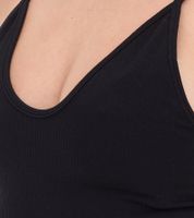 YOU DO YOU Damen Sport-BH Sport-Bustier nahtloses Sport-Oberteil Yoga-BH 904951 Schwarz