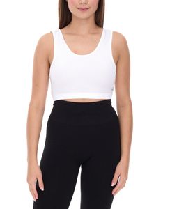 Sujetador deportivo YOU ​​DO YOU para mujer, bustier deportivo, top deportivo sin costuras, sujetador de yoga 904911 Blanco