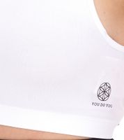 Sujetador deportivo YOU ​​DO YOU para mujer, bustier deportivo, top deportivo sin costuras, sujetador de yoga 904911 Blanco