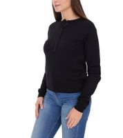 vestino Damen Pullover mit Schleife Langarm-Shirt Alltags-Pullover 901088 Schwarz vestino Damen Pullover mit Schleife Langarm-Shirt Alltags-Pullover 901088 Schwarz