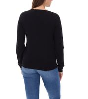 vestino Damen Pullover mit Schleife Langarm-Shirt Alltags-Pullover 901088 Schwarz vestino Damen Pullover mit Schleife Langarm-Shirt Alltags-Pullover 901088 Schwarz
