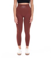 Legging femme YOU DO YOU pantalon fitness tendance effet froissé pantalon d'entraînement 905001 marron acajou