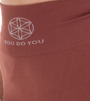 Legging femme YOU DO YOU pantalon fitness tendance effet froissé pantalon d'entraînement 905001 marron acajou