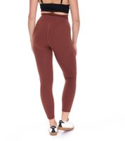 Legging femme YOU DO YOU pantalon fitness tendance effet froissé pantalon d'entraînement 905001 marron acajou