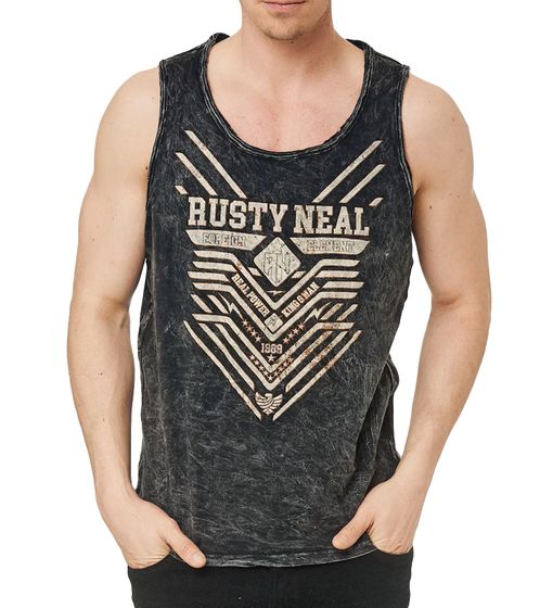 Camiseta de tirantes para hombre con diseño vintage, camisa de manga larga con estampado urbano, top de verano R-10146 R-15247 Gris oscuro