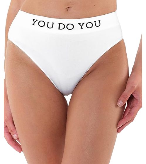 YOU DO YOU Damen Sport-Slips nahtlose Unterwäsche Unterhose 904871 Weiß